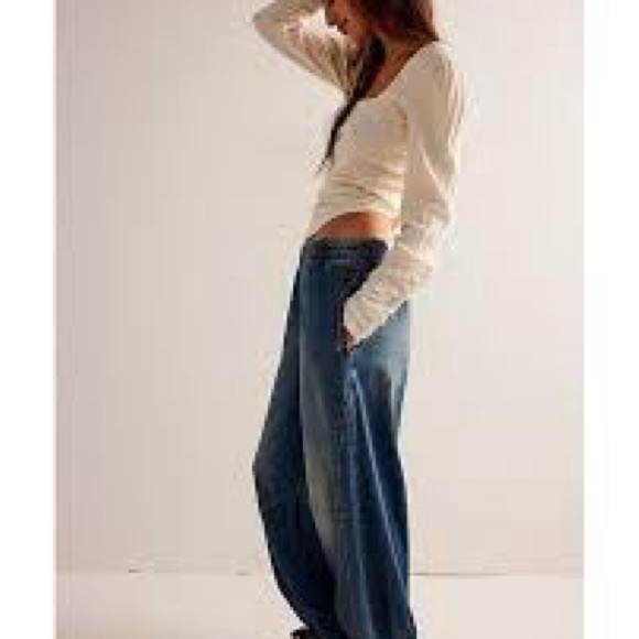 We The Free Oslo Pull-On Jeans XL Indigo - Picture 3 of 6